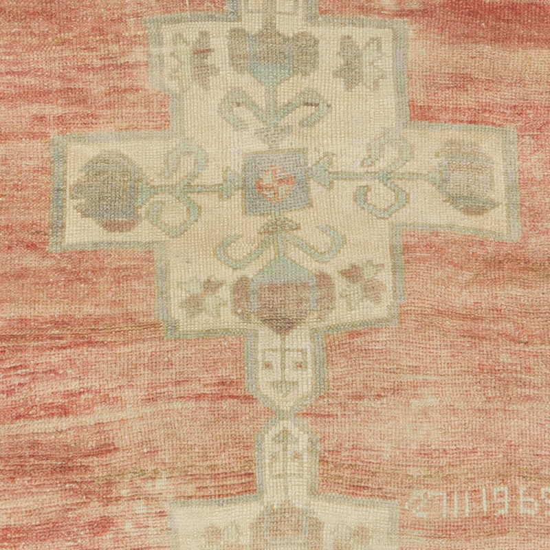 Pasillo Vintage Turco Anudado a Mano - 96 cm x 308 cm - K0084336