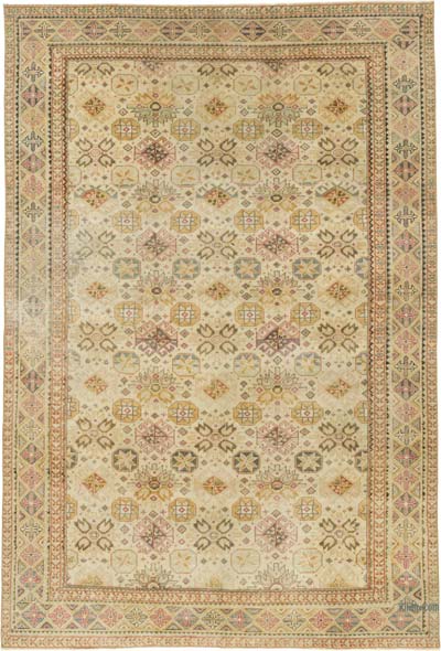 Vintage Turkish Hand-Knotted Rug - 4' 10" x 7' 1" (58" x 85")