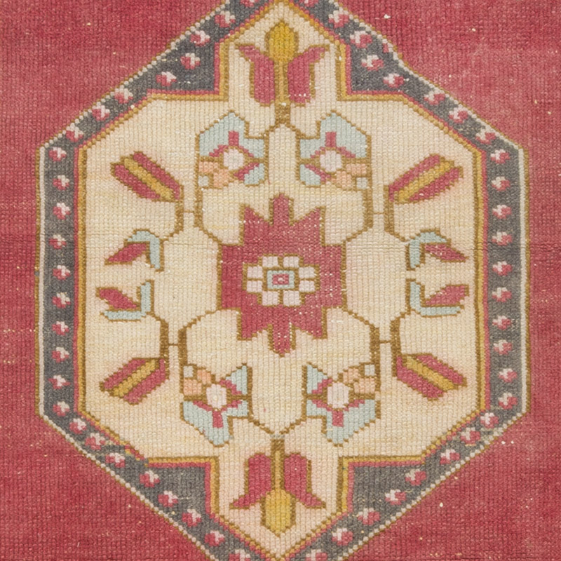 Alfombra Vintage Turca Anudada a Mano - 95 cm x 200 cm - K0084338