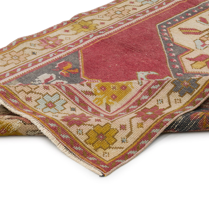 Alfombra Vintage Turca Anudada a Mano - 95 cm x 200 cm - K0084338
