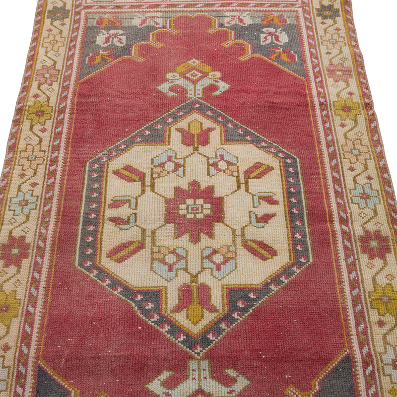Alfombra Vintage Turca Anudada a Mano - 95 cm x 200 cm - K0084338