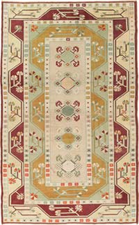 Alfombra Vintage Turca Anudada a Mano - 147 cm x 240 cm
