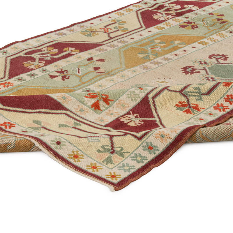 Alfombra Vintage Turca Anudada a Mano - 147 cm x 240 cm - K0084340