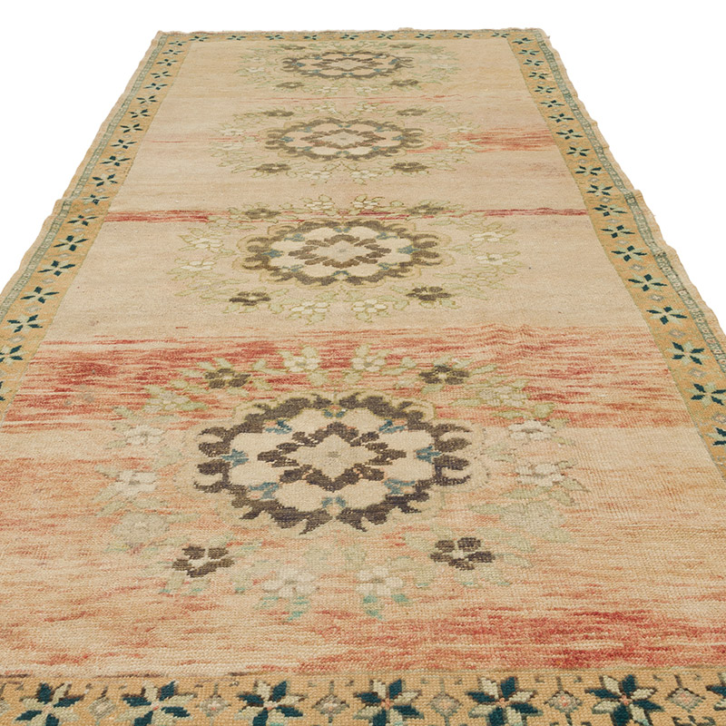 Alfombra Vintage Turca Anudada a Mano - 147 cm x 327 cm - K0084341