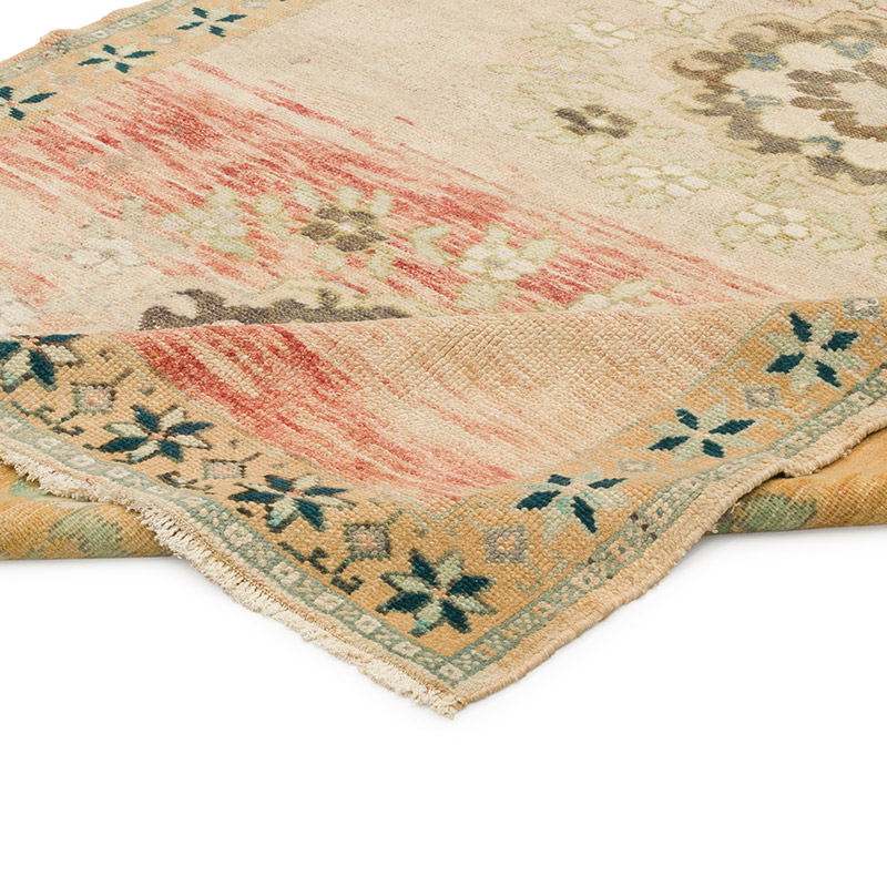 Alfombra Vintage Turca Anudada a Mano - 147 cm x 327 cm - K0084341