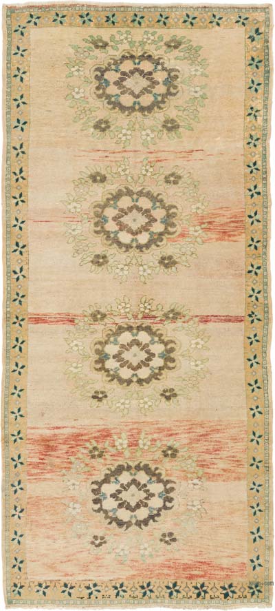 El Dokuma Vintage Halı - 147 cm x 327 cm