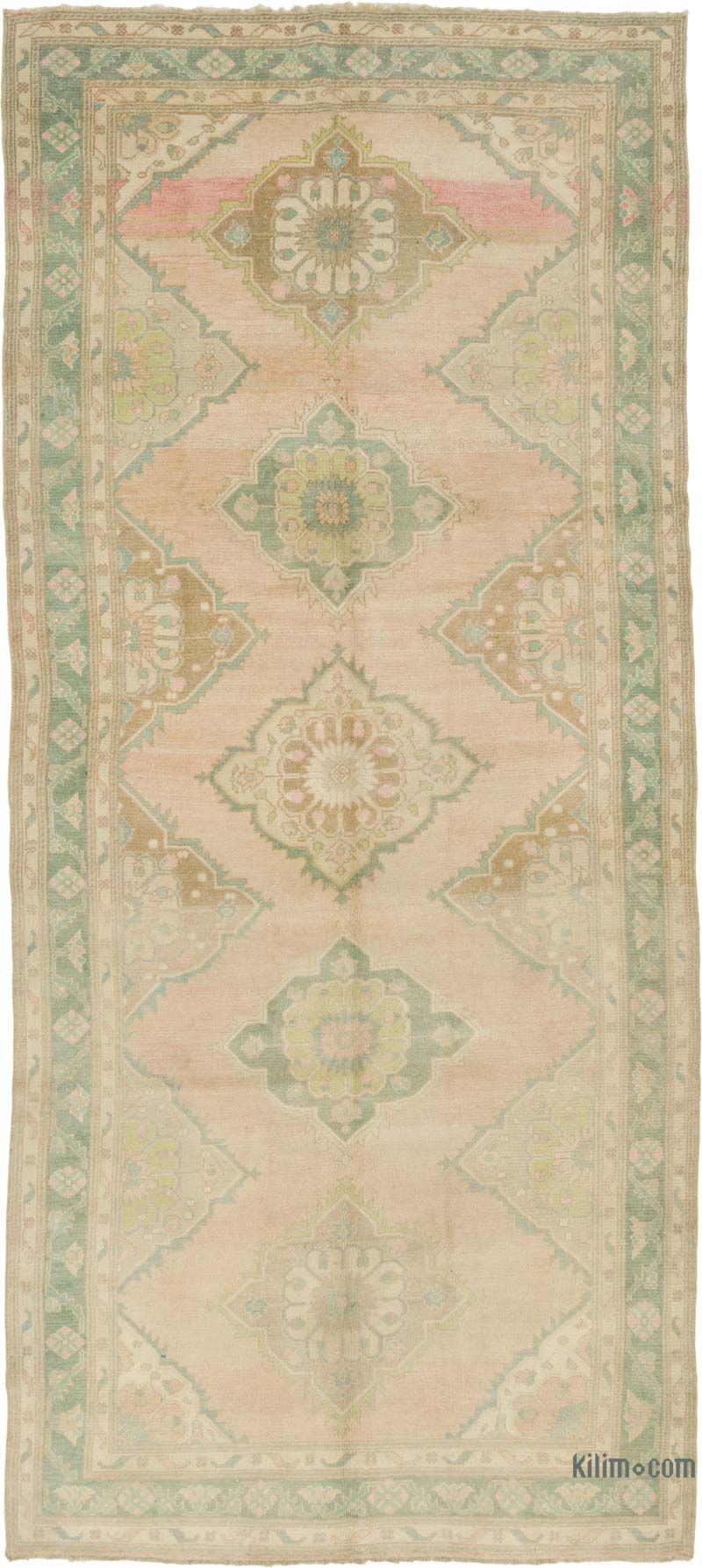 Alfombra Vintage Turca Anudada a Mano - 160 cm x 355 cm - K0084342
