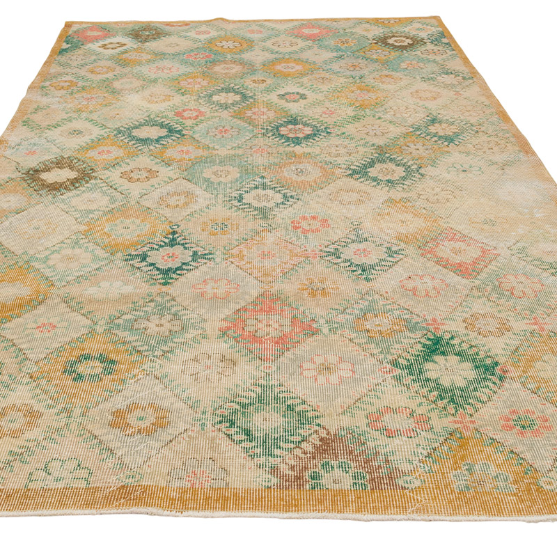 Alfombra Vintage Turca Anudada a Mano - 160 cm x 287 cm - K0084344