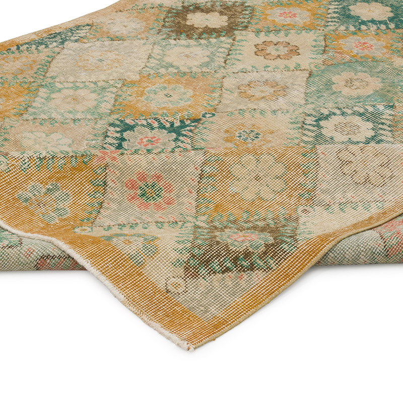 Alfombra Vintage Turca Anudada a Mano - 160 cm x 287 cm - K0084344