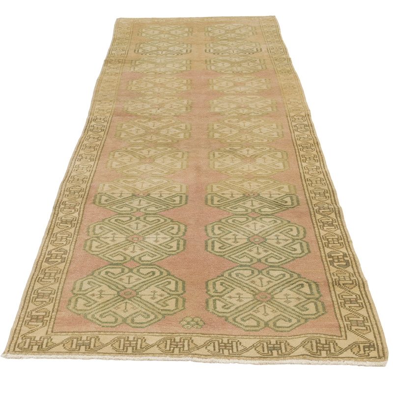 Vintage Turkish Hand-Knotted Runner - 2' 8" x 8' 8" (32" x 104") - K0084346