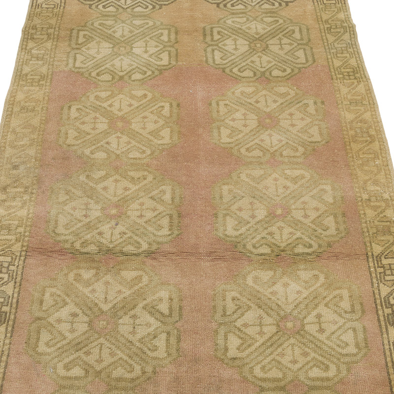 Vintage Turkish Hand-Knotted Runner - 2' 8" x 8' 8" (32" x 104") - K0084346