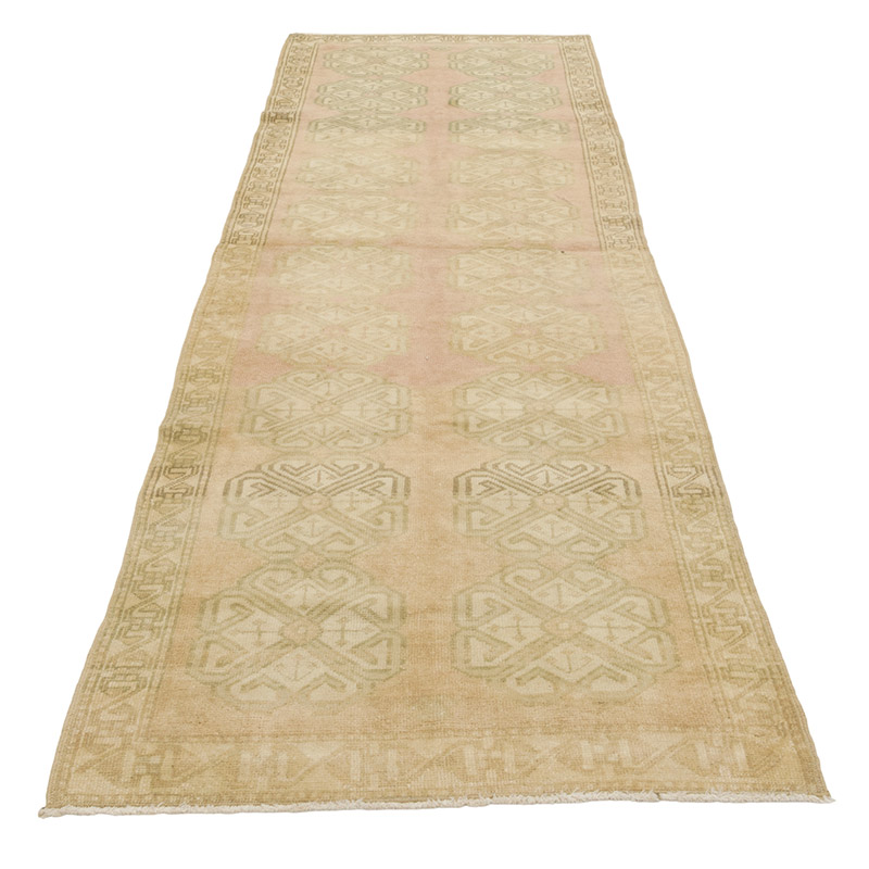 Vintage Turkish Hand-Knotted Runner - 2' 8" x 8' 8" (32" x 104") - K0084346