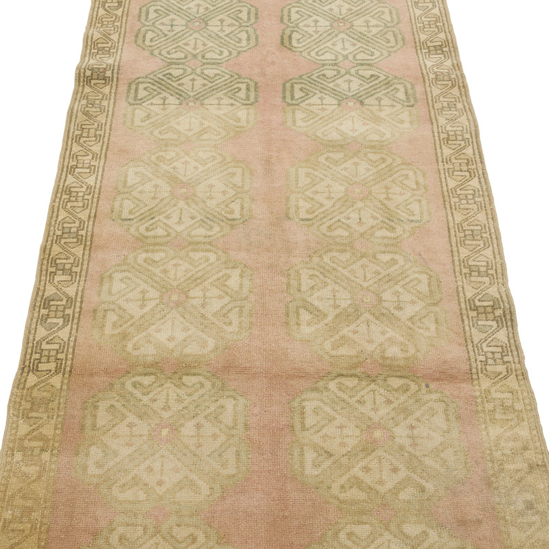 Vintage Turkish Hand-Knotted Runner - 2' 8" x 8' 8" (32" x 104") - K0084346