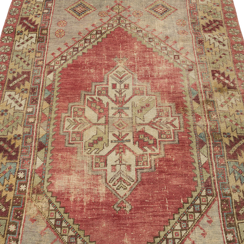 Vintage Turkish Hand-Knotted Rug - 3' 6" x 5' 8" (42" x 68") - K0084349