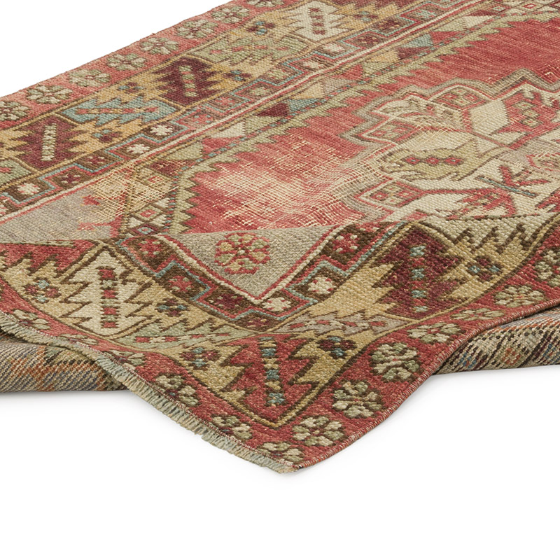 Vintage Turkish Hand-Knotted Rug - 3' 6" x 5' 8" (42" x 68") - K0084349