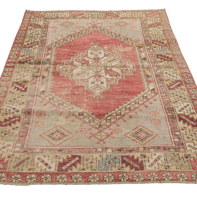 Vintage Turkish Hand-Knotted Rug - 3' 6" x 5' 8" (42" x 68") - K0084349