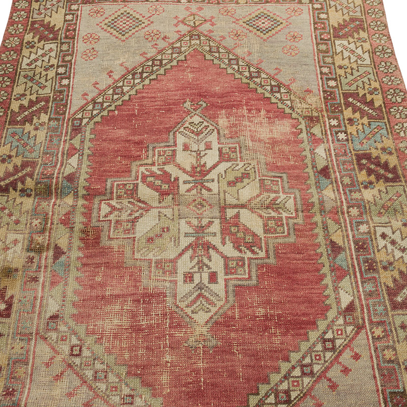 Vintage Turkish Hand-Knotted Rug - 3' 6" x 5' 8" (42" x 68") - K0084349