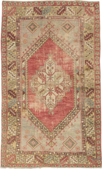 El Dokuma Vintage Hali - 107 cm x 172 cm