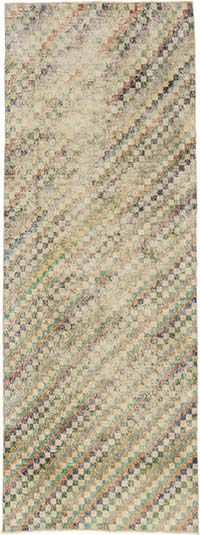Vintage Turkish Hand-Knotted Rug - 3' 11" x 10' 5" (47" x 125")