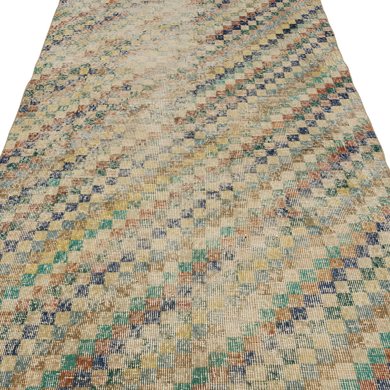 Vintage Turkish Hand-Knotted Rug - 3' 11" x 10' 5" (47" x 125") - K0084350