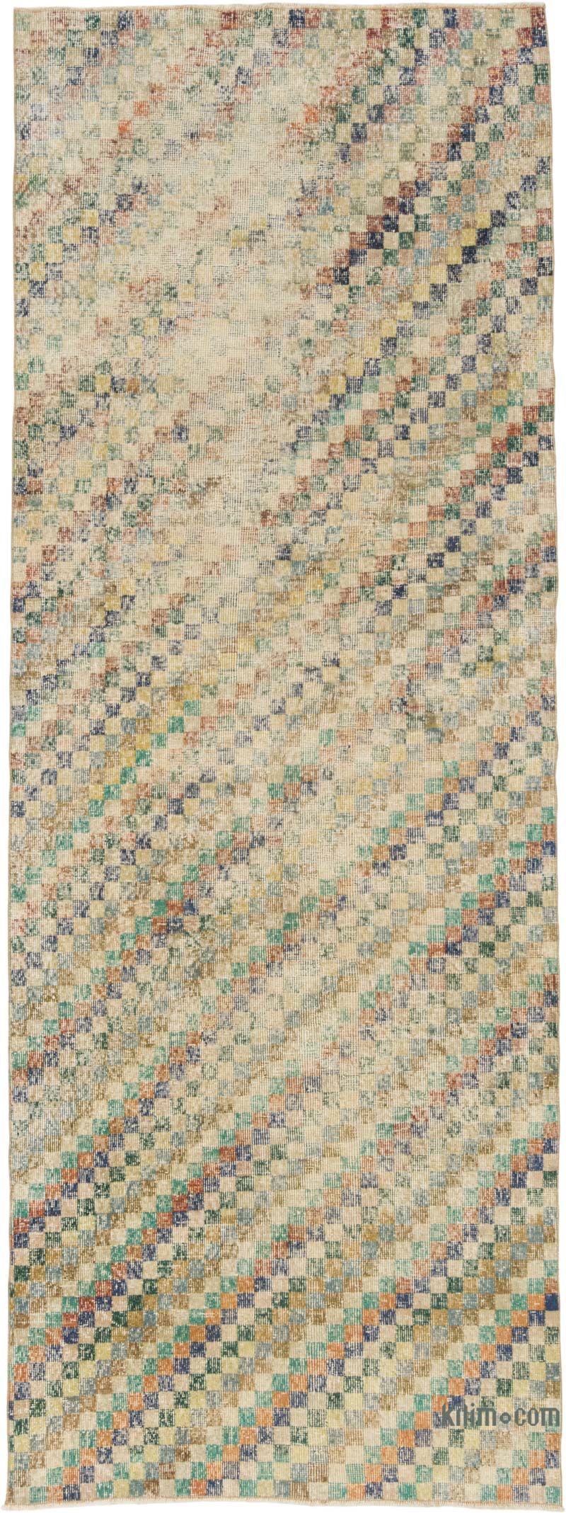 Vintage Turkish Hand-Knotted Rug - 3' 11" x 10' 5" (47" x 125") - K0084350