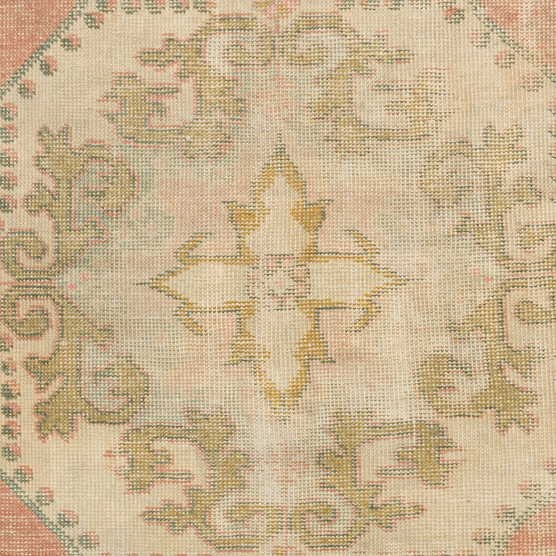 Alfombra Vintage Turca Anudada a Mano - 133 cm x 212 cm - K0084356