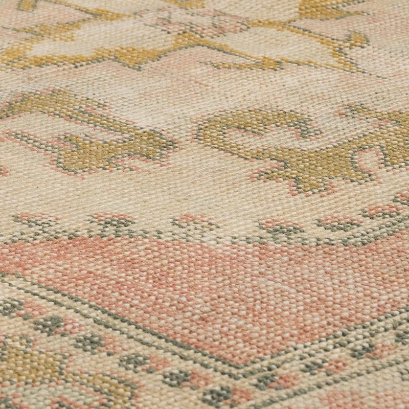 Alfombra Vintage Turca Anudada a Mano - 133 cm x 212 cm - K0084356