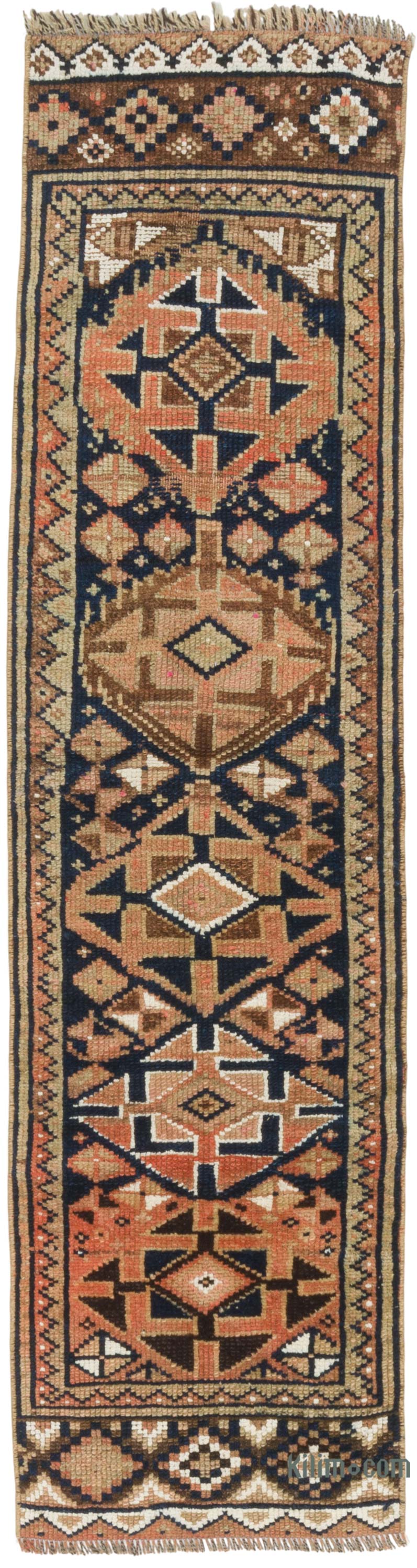 Vintage Turkish Hand-Knotted Runner - 1' 7" x 5' 11" (19" x 71") - K0084360