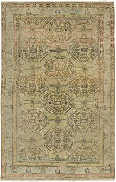 Alfombra Vintage Turca Anudada a Mano - 143 cm x 222 cm