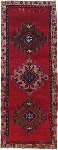 Alfombra Vintage Turca Anudada a Mano - 154 cm x 400 cm