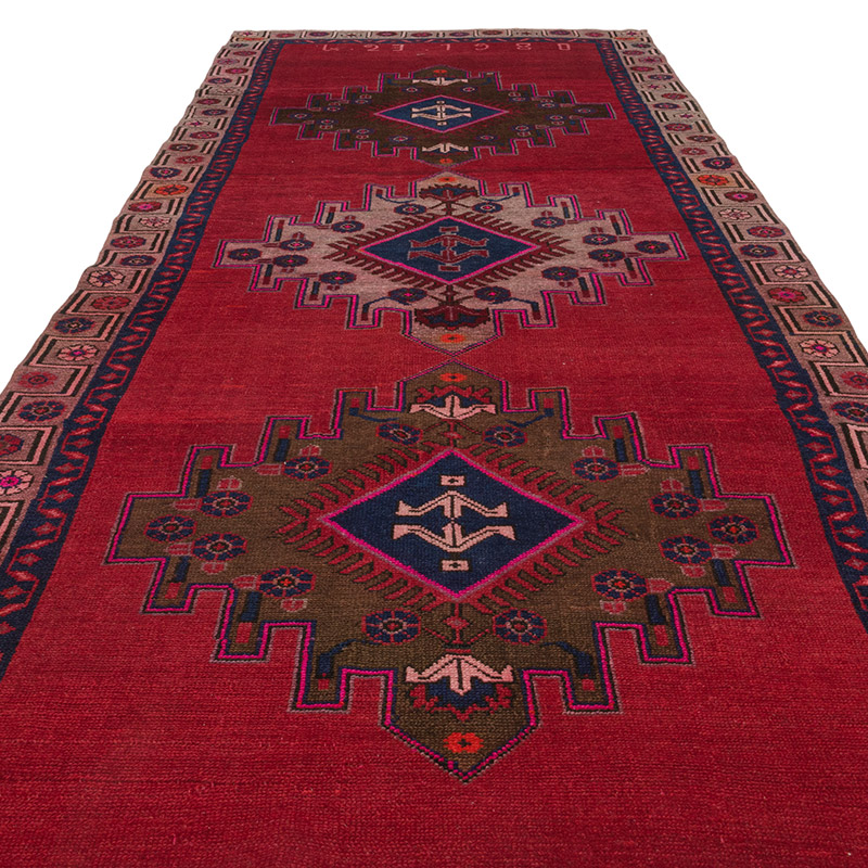 Vintage Turkish Hand-Knotted Rug - 5' 1" x 13' 1" (61" x 157") - K0084366