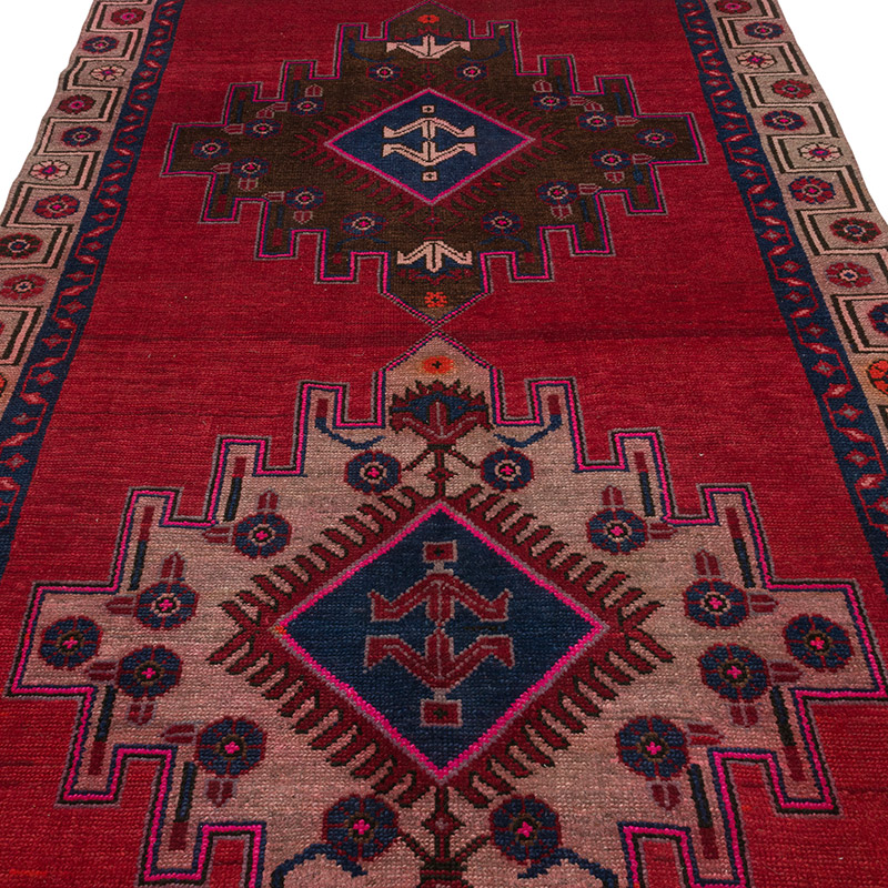 Vintage Turkish Hand-Knotted Rug - 5' 1" x 13' 1" (61" x 157") - K0084366