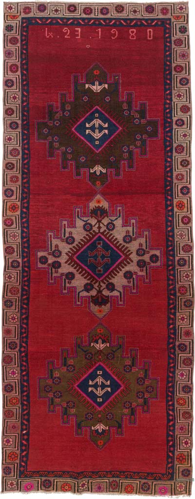 El Dokuma Vintage Hali - 154 cm x 400 cm