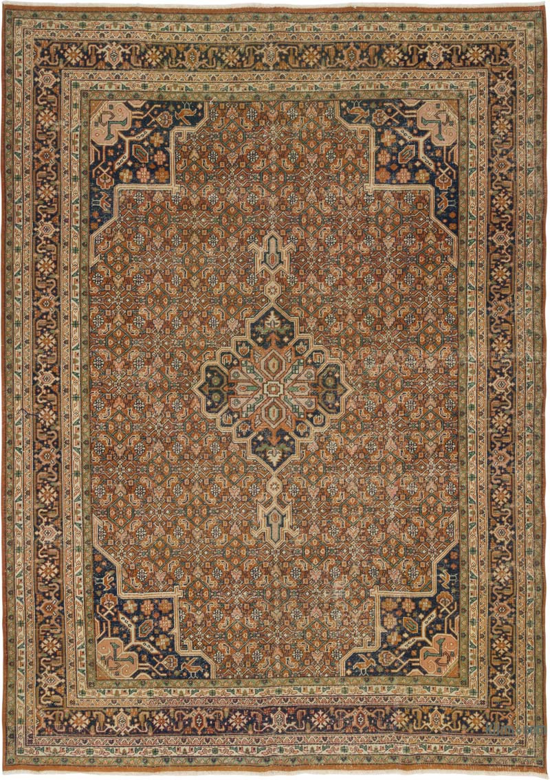 Vintage Hand-Knotted Oriental Rug - 8'  x 11' 3" (96" x 135") - K0084367