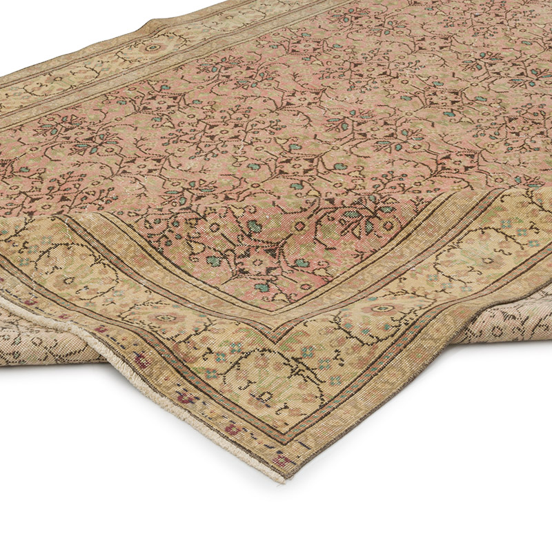 Alfombra Vintage Turca Anudada a Mano - 195 cm x 282 cm - K0084368