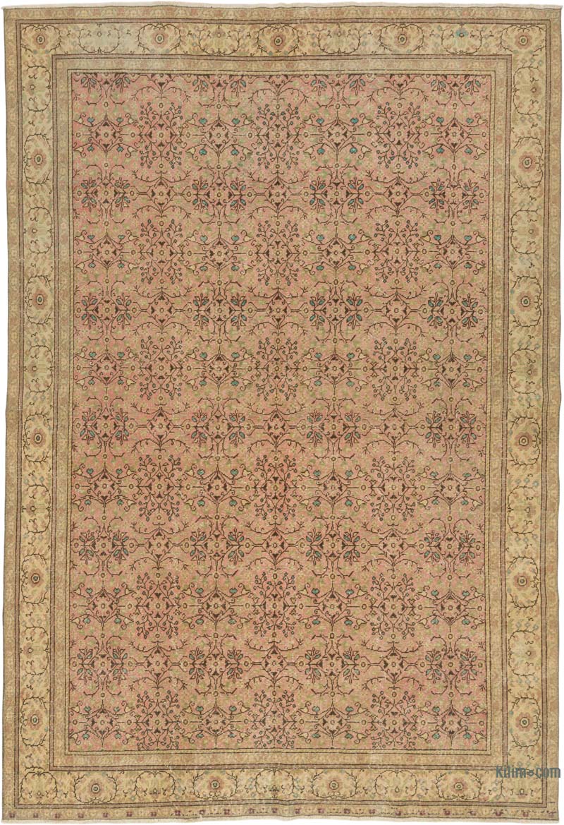 Alfombra Vintage Turca Anudada a Mano - 195 cm x 282 cm - K0084368