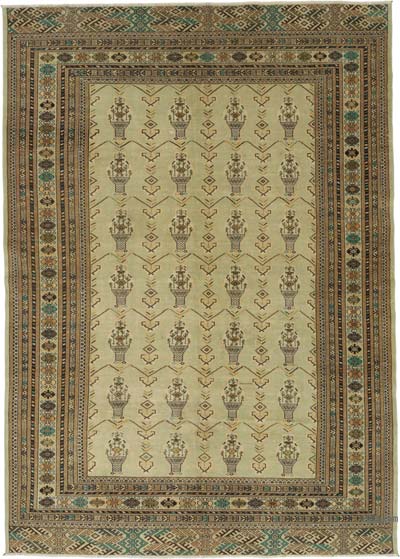 Alfombra Vintage Turca Anudada a Mano - 172 cm x 242 cm