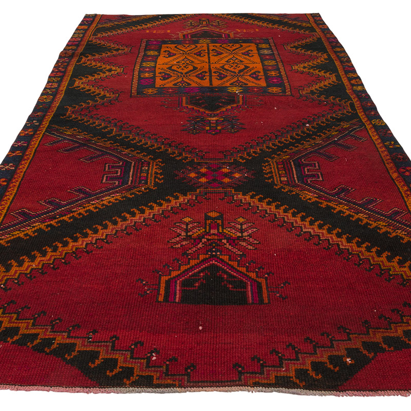 Vintage Turkish Hand-Knotted Rug - 4' 11" x 10' 7" (59" x 127") - K0084373