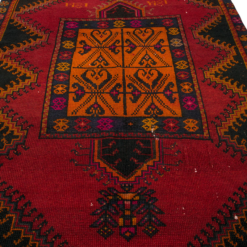 Vintage Turkish Hand-Knotted Rug - 4' 11" x 10' 7" (59" x 127") - K0084373