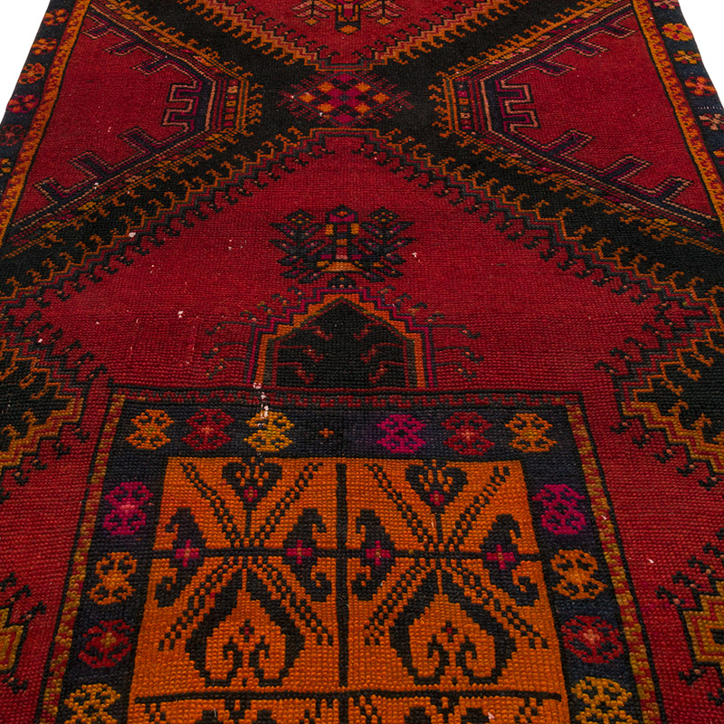 Vintage Turkish Hand-Knotted Rug - 4' 11" x 10' 7" (59" x 127") - K0084373