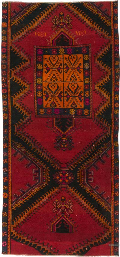 Alfombra Vintage Turca Anudada a Mano - 150 cm x 322 cm