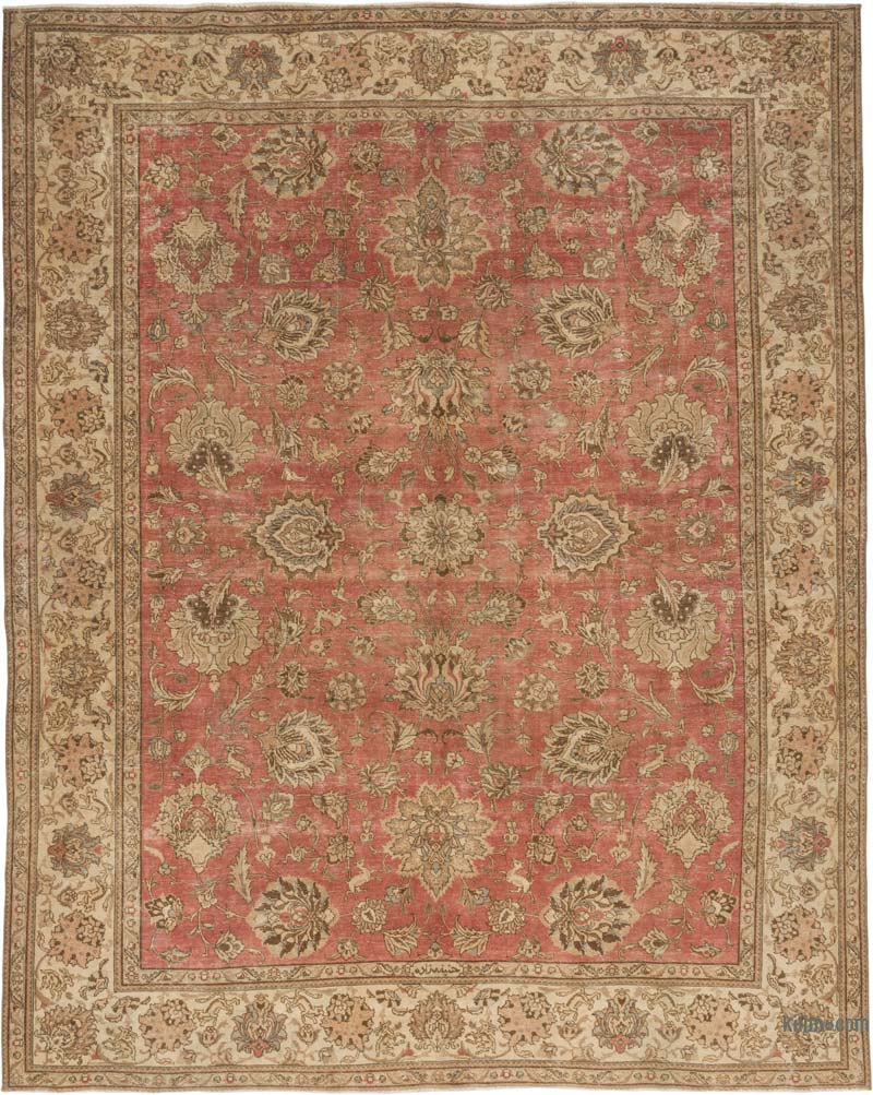 Alfombra Oriental Vintage Anudada a Mano - 302 cm x 374 cm - K0084375