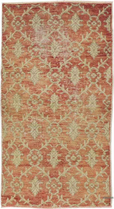 El Dokuma Vintage Halı - 78 cm x 142 cm