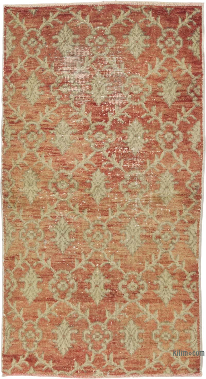 El Dokuma Vintage Halı - 78 cm x 142 cm - K0084377