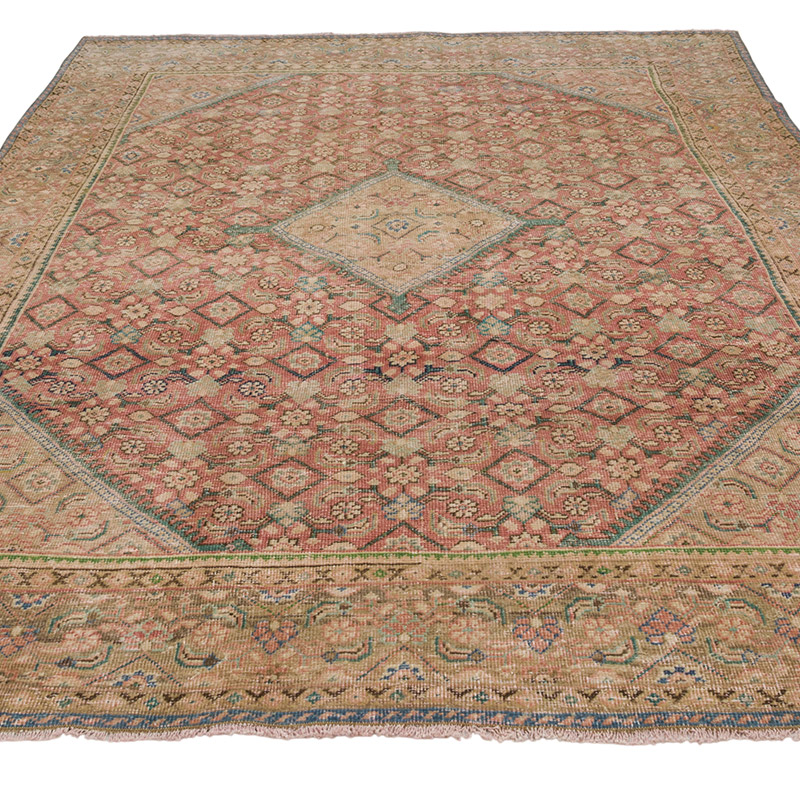 Vintage Turkish Hand-Knotted Rug - 6' 6" x 9' 4" (78" x 112") - K0084382