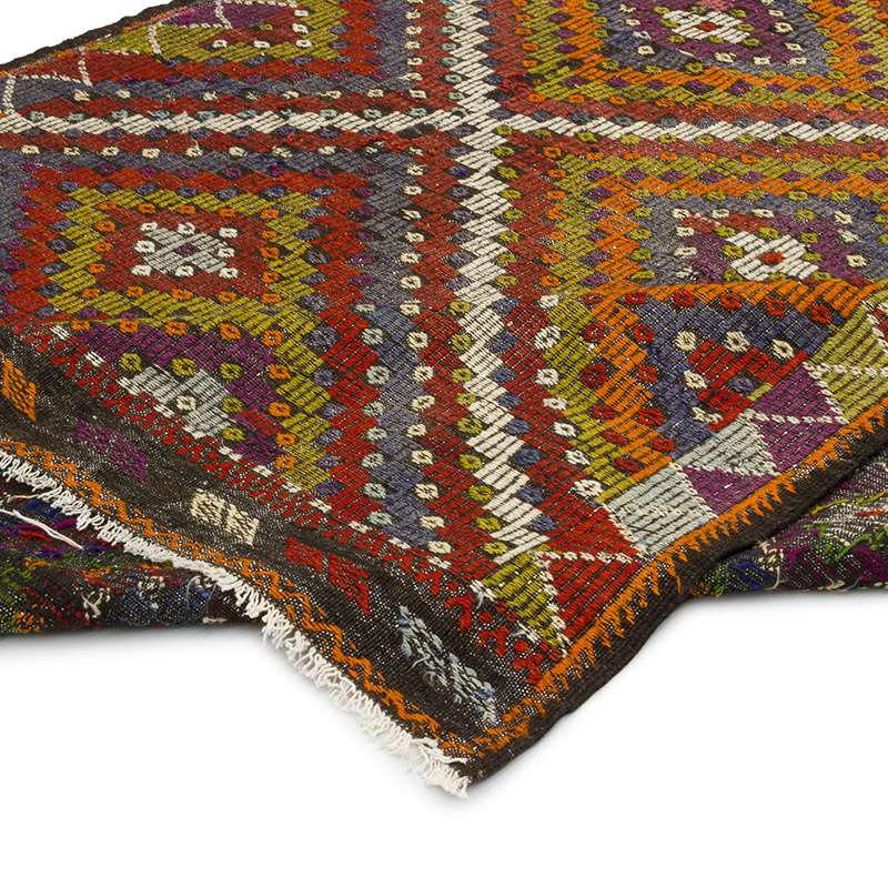 Vintage Anatolian Jijim Rug - 6' 9" x 11' 5" (81" x 137") - K0084390