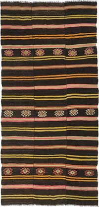 Vintage Anatolian Kilim Rug - 6' 3" x 13' 2" (75" x 158")