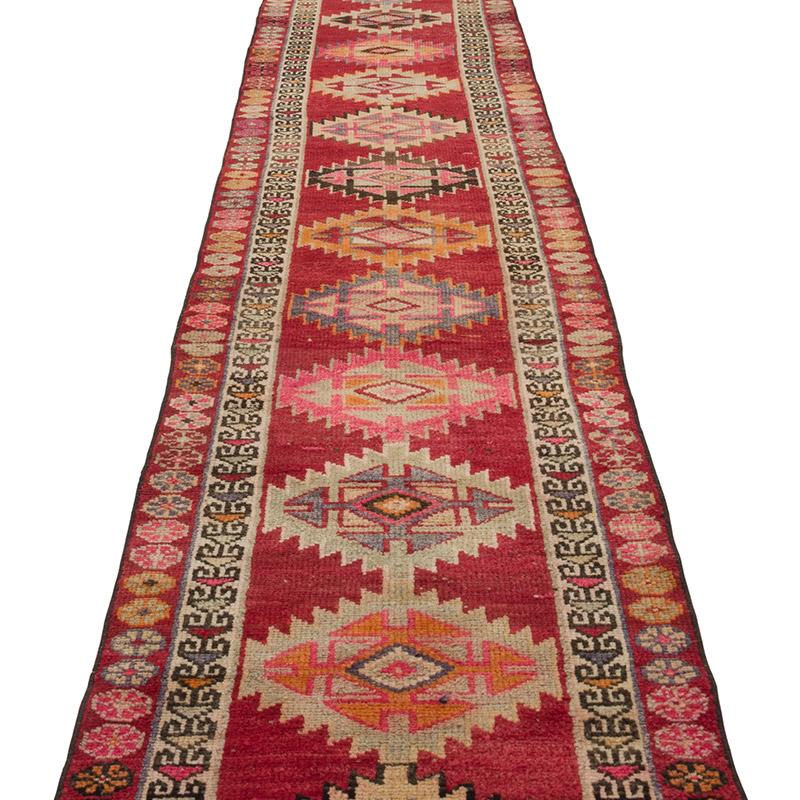 Alfombra Vintage de pasillo - 70 cm x 402 cm - K0084395