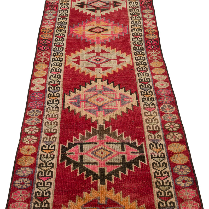 Alfombra Vintage de pasillo - 70 cm x 402 cm - K0084395