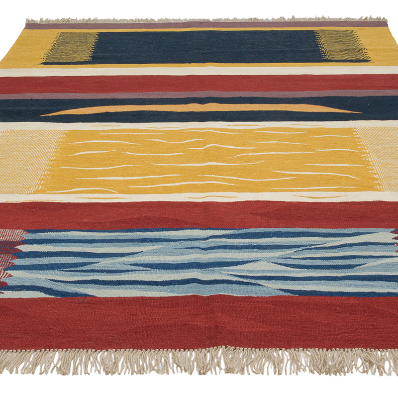 Nueva Alfombra Turca Kilim - 188 cm x 254 cm - K0084399
